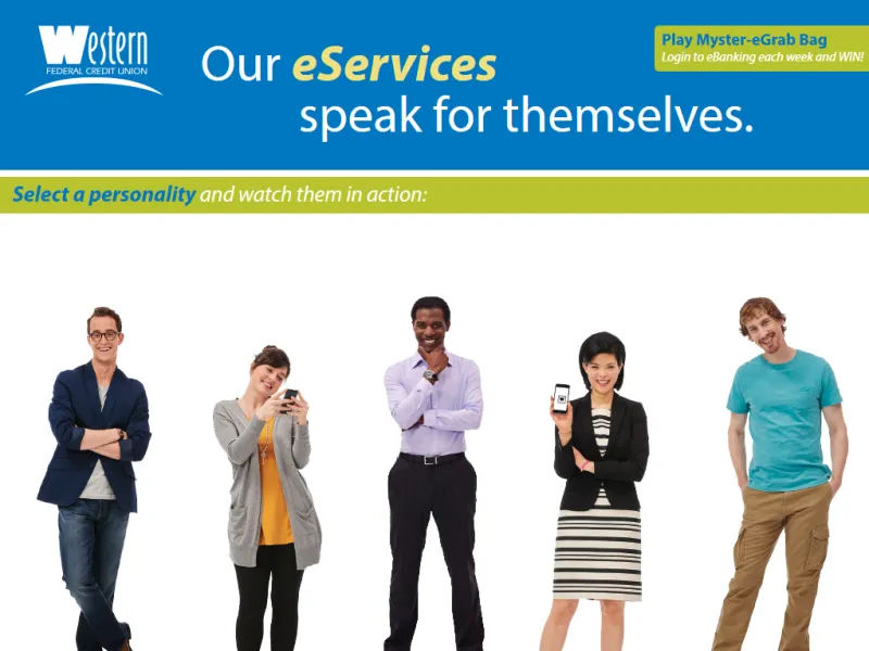 Phase one featured images of all personalities at the top of the landing page.